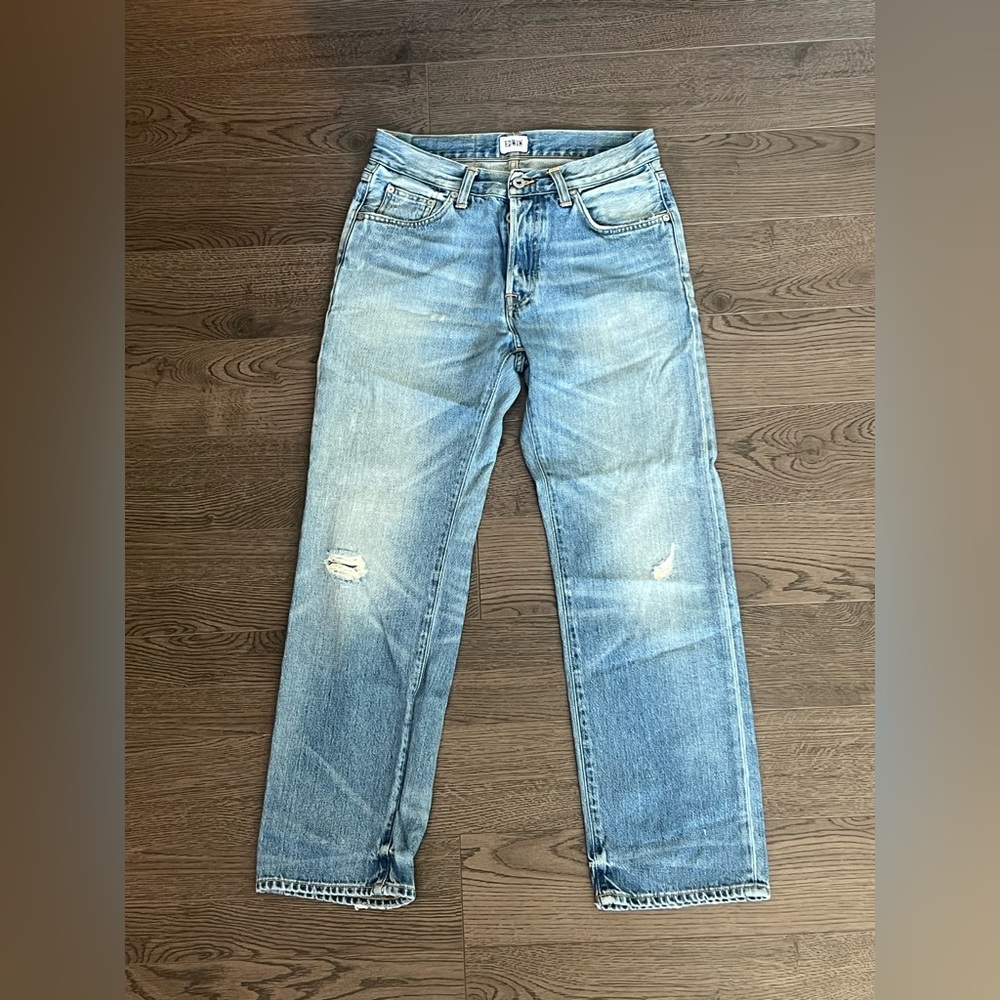 Edwin Men's Distressed Loose Straight Jeans
